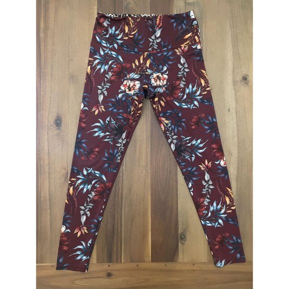 Onzie High-Rise Majestic Floral Leggings Large - Picture 4 of 12